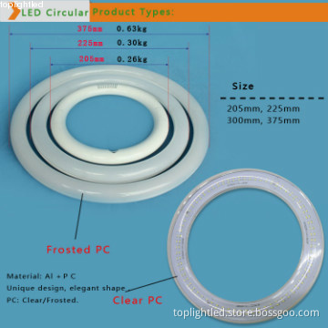cool white circline LED lamps factory  22W diameter 375mm T9